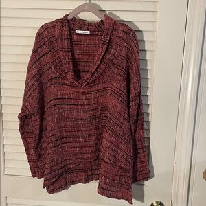Yasuko Kurisako Multicolor Hand Woven Cowl Neck Asymmetrical  Sweater OSFM